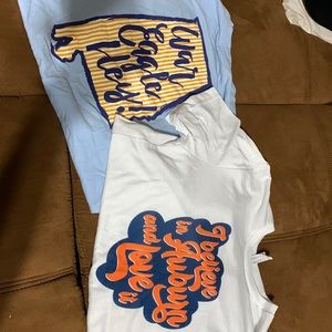 2 adorable auburn shirts size S